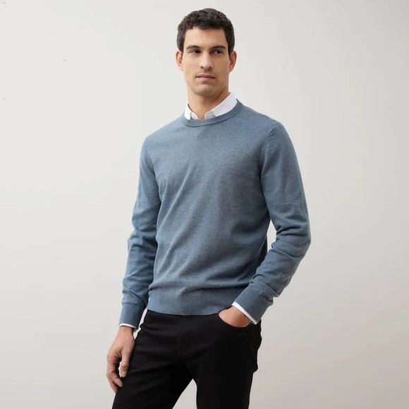 H&M Other - H&M Men's Heather Blue Crewneck Sweater